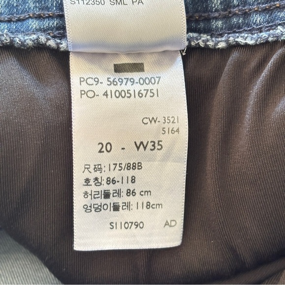 Levi Strauss Slimming Plus Size 20 Bermuda Jean Shorts Pull-on Totally Shaping - Picture 12 of 13